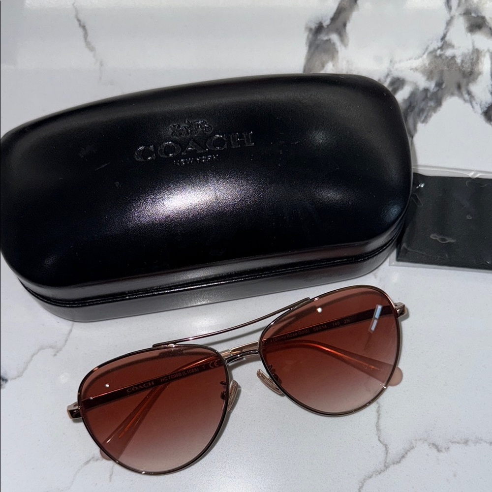 Coach Brown Sunglasses with Case